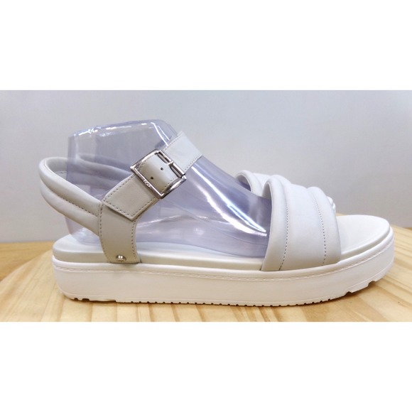 Ugg Zayne Ankle Strap Sandals 1129233 Womens White Size 11 Slingback Platform - Picture 3 of 7